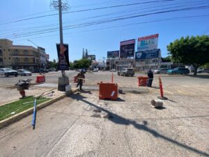 JUMAPAM realizará durante todo el fin de semana trabajos de bacheo en el cruce de La Marina y Revolución