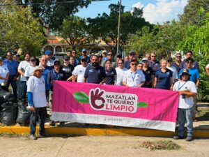 Mazatlán Te Quiero Limpio retira 160 costales de basura de espacios públicos