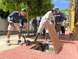 JUMAPAM refuerza operativo del Programa de Control de Descargas en el Centro Histórico