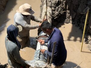 JUMAPAM restablece el suministro de agua en Villa Unión, tras reparar tubería