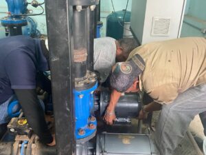 JUMAPAM instala nuevo equipo de rebombeo en Real del Valle