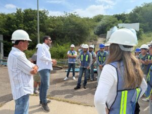 Estudiantes de Ingeniería Civil del IPN conocen el proceso de potabilización en Los Horcones